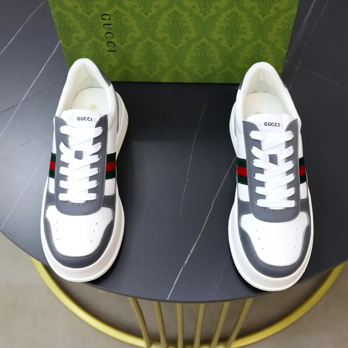 Ex-factory price: 400💰🙅‍♂️🙅‍♂️🙅‍♂️ Brand: GUCCI Standard code: 38-44 (45 customized) Grade: Same as the official website Material: Original leather stitching brand cloth Comfortable and breathable sheepskin lining Lightweight and wear-resistant outsole Style category: Men's fashionable casual shoes Sports shoes Distinguished luxury brand elements Top luxury Color: actual picture color